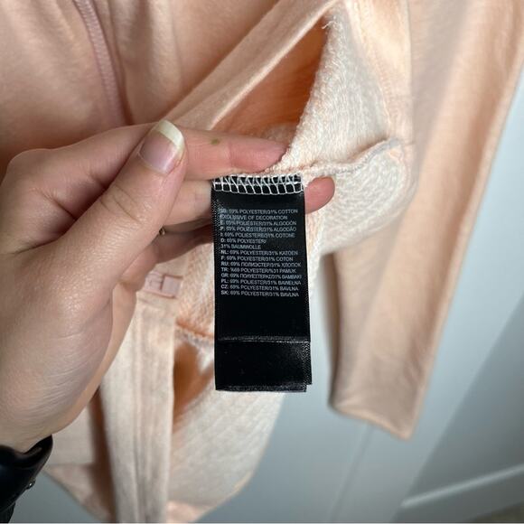 NWT The North Face Pink Salt Heather Full Zip Hoodie Sweatshirt Size Large - Picture 2 of 8